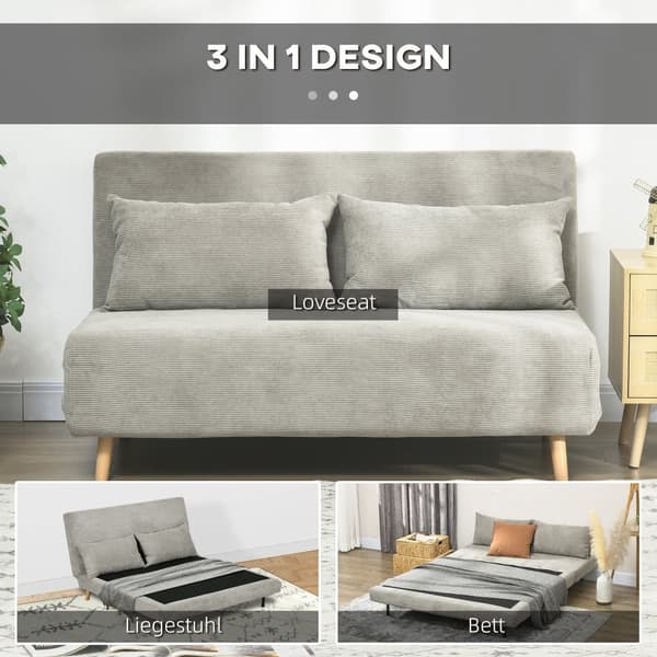 Sovesofa, 141x90x81 cm, Grå