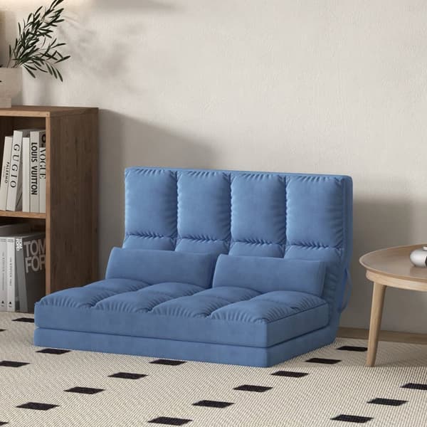 2 in 1 Lattiasohva, 102P x 73L x 60K cm, Sininen