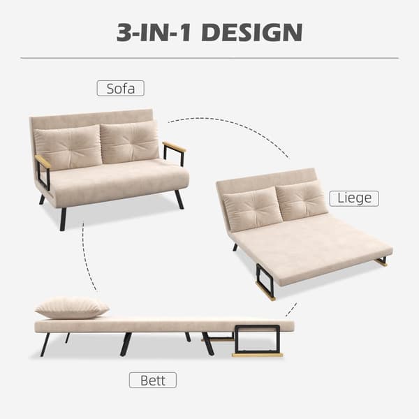 Bäddsoffa, 102x73x81 cm, Beige