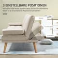 Miniatyrbillede 5 af 9: Sovesofa, 3-personers, 181x77x78 cm, Beige
