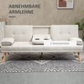 Miniatyrbillede 7 af 9: Sovesofa, 3-personers, 181x77x78 cm, Beige