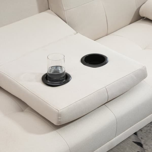 Sovesofa, 3-personers, 181x77x78 cm, Beige