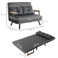 Miniatyrbillede 3 af 9: Sofaseng, 102x73x81 cm, Mørkegrå