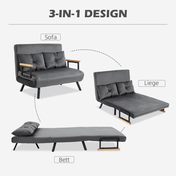Sofaseng, 102x73x81 cm, Mørkegrå