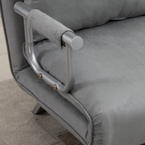 To-sæders sovesofa, 111x80x78 cm, Lysegrå