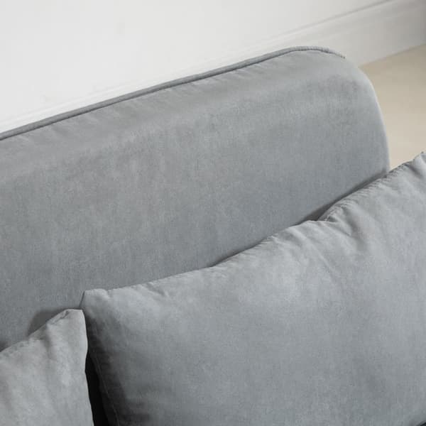 To-sæders sovesofa, 111x80x78 cm, Lysegrå