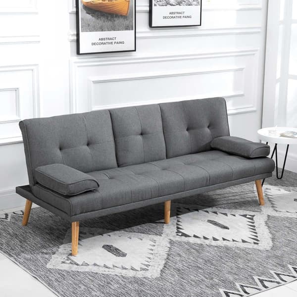 Sofaseng, 3-personers, 181x77x78 cm, Mørkegrå