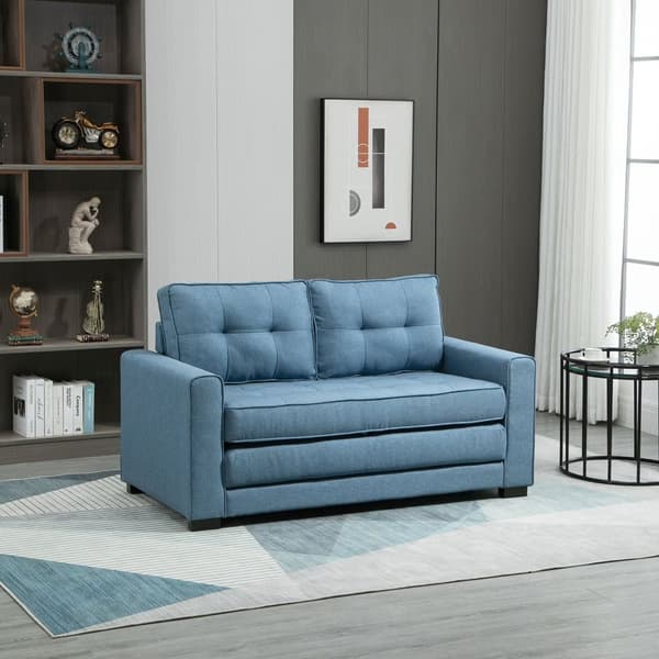 Sovesofa, 2-personers, 147.5x75x85 cm, Blå