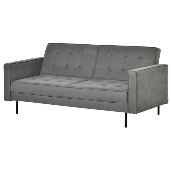 Bäddsoffa, 3-sits, 187x91x85 cm, Grå