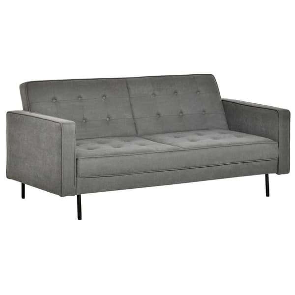 Bäddsoffa, 3-sits, 187x91x85 cm, Grå