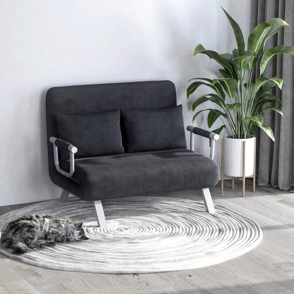 Tvåsitssoffa, 65x69x80 cm, Grå