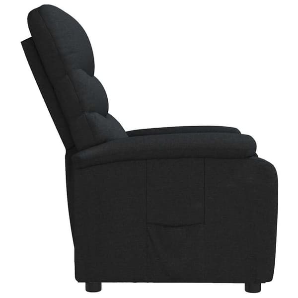 vidaXL Reclinerfåtölj svart tyg