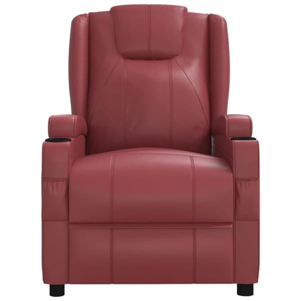 vidaXL Reclinerfåtölj svart konstläder