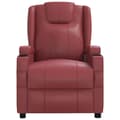 Miniatyrbild 3 av 9: vidaXL Reclinerfåtölj svart konstläder
