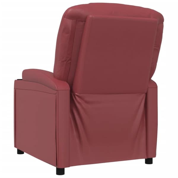 vidaXL Reclinerfåtölj svart konstläder