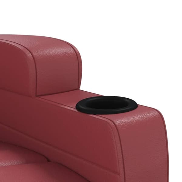 vidaXL Reclinerfåtölj svart konstläder
