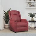 Miniatyrbild 1 av 9: vidaXL Reclinerfåtölj svart konstläder