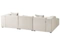 Miniatyrbilde 5 av 11: Høyre Hjørnesofa Lys Beige 3 Seter Polyester Polstring Ekstra Spredte Puter Moderne Stue