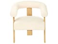 Miniatyrbilde 9 av 11: Sofasett Off-White og Lysebrun 2 seters Lenestol Boucle Polstring Retro Design Treben Stue
