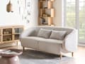 Miniatyrbilde 4 av 11: Moderne 4-seters Stuegruppe Stoff Lys Beige Sofa Lenestol Stuesett