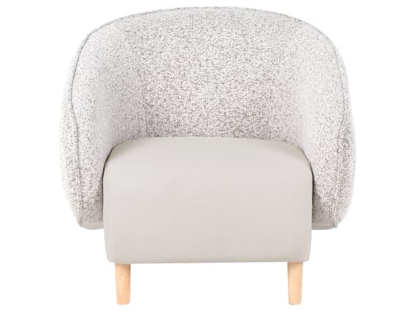 Moderne 4-seters Stuegruppe Stoff Lys Beige Sofa Lenestol Stuesett
