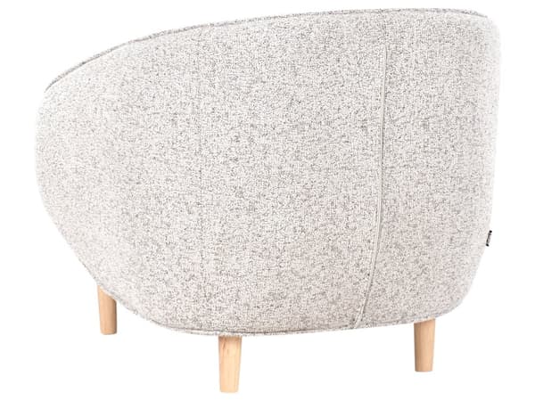 Moderne 4-seters Stuegruppe Stoff Lys Beige Sofa Lenestol Stuesett