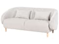 Miniatyrbilde 11 av 11: Moderne 4-seters Stuegruppe Stoff Lys Beige Sofa Lenestol Stuesett