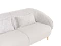Miniatyrbilde 8 av 11: 3-seters Sofa Lys Beige To Stoffer Polyester Stoff Myk Teksturert Buet Design Moderne Kunst Dekor Stil