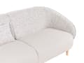 Miniatyrbilde 9 av 11: 3-seters Sofa Lys Beige To Stoffer Polyester Stoff Myk Teksturert Buet Design Moderne Kunst Dekor Stil