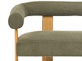Miniatyrbilde 8 av 11: Sofa Grønn Lysebrun Boucléstoff Ben i tre 2-seter Retro design Stue
