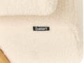 Miniatyrbilde 10 av 11: 2-seters Sofa Off-White og Lysebrun Boucle Polstring Retro Design Treben Stue