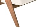 Miniatyrbilde 11 av 11: 2-seters Sofa Off-White og Mørkebrun Boucle Polstring Retro Design Treben Stue
