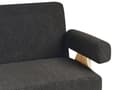 Miniatyrbilde 9 av 11: 2-seters Sofa Svart og Lysebrun Boucle Polstring Retro Design Treben Stue