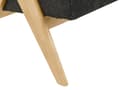 Miniatyrbilde 11 av 11: 2-seters Sofa Svart og Lysebrun Boucle Polstring Retro Design Treben Stue