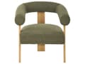 Miniatyrbilde 9 av 11: Sofasett Grønn og Lysebrun 2 seters Lenestol Boucle Polstring Retro Design Treben Stue