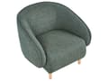 Miniatyrbilde 9 av 11: Moderne 4-seters Stuegruppe Stoff Grønn Sofa Lenestol Stuesett
