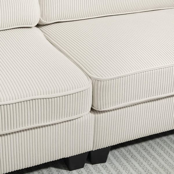 ROOTZ 3 -SEATER SOFA - Stue Couch - White Sofa - Optimal support - 227 x 84 x 87 cm