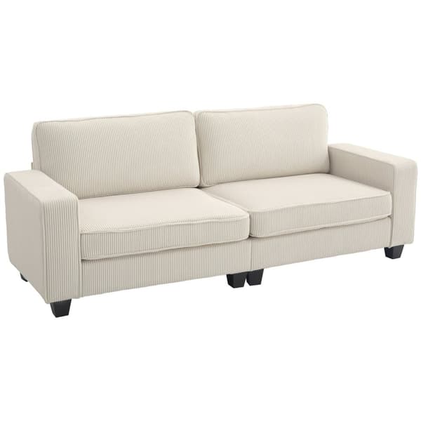 ROOTZ 3 -SEATER SOFA - Stue Couch - White Sofa - Optimal support - 227 x 84 x 87 cm