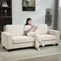 Miniatyrbillede 2 af 10: ROOTZ 3 -SEATER SOFA - Stue Couch - White Sofa - Optimal support - 227 x 84 x 87 cm