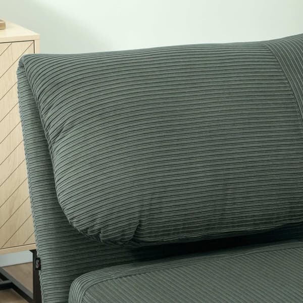Rootz 2 -i -1 sovande fåtölj gästbädd - Cabriolet Soffa - Fällbar säng - Justerbar komfort - 82 cm x 89 cm x 83 cm - Grönt