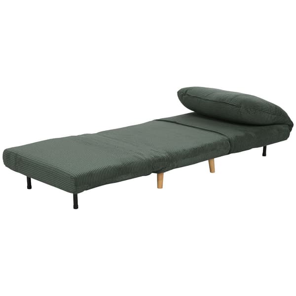 Rootz 2 -i -1 sovande fåtölj gästbädd - Cabriolet Soffa - Fällbar säng - Justerbar komfort - 82 cm x 89 cm x 83 cm - Grönt