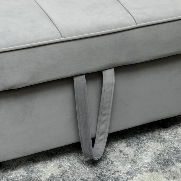 Rootz 4 -i -1 soffa - Justerbar soffa - Soffbädd - Velvet Tyg & kuddar - 140,5 cm x 90,5 cm x 89 cm - Förbättra elegans