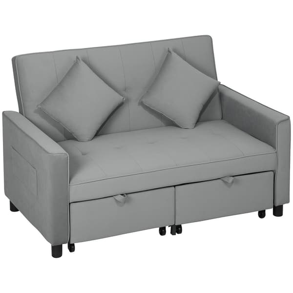 Rootz 4 -i -1 soffa - Justerbar soffa - Soffbädd - Velvet Tyg & kuddar - 140,5 cm x 90,5 cm x 89 cm - Förbättra elegans