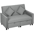Miniatyrbild 10 av 10: Rootz 4 -i -1 soffa - Justerbar soffa - Soffbädd - Velvet Tyg & kuddar - 140,5 cm x 90,5 cm x 89 cm - Förbättra elegans