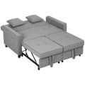 Miniatyrbild 1 av 10: Rootz 4 -i -1 soffa - Justerbar soffa - Soffbädd - Velvet Tyg & kuddar - 140,5 cm x 90,5 cm x 89 cm - Förbättra elegans