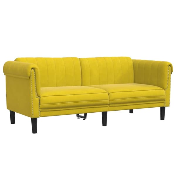 Soffa 2-sits gul sammet