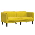 Miniatyrbild 2 av 2: Soffa 2-sits gul sammet