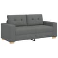 Miniatyrbild 2 av 2: Loveseat soffa mörkgrå 140 cm tyg