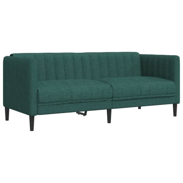 Soffa 2-sits mörkgrön tyg