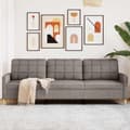 Miniatyrbild 1 av 2: 3-sitssoffa taupe 210 cm tyg